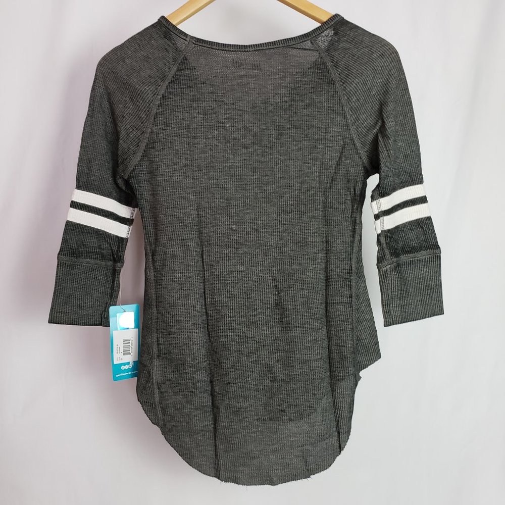 NCAA Juniors "Relaxed" 3/4 Raglan Thermal T-Shirt - Picture 3 of 6